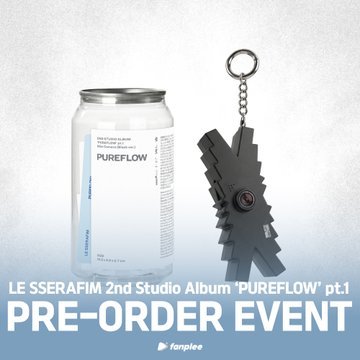 Mini Camera - Black / Blue ver.) LE SSERAFIM [PUREFLOW] pt.1 2nd