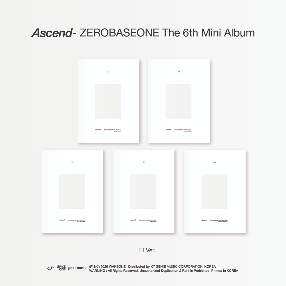 POB] (11 ver.) ZEROBASEONE (ZB1) [Ascend-] 6th Mini Album (19th