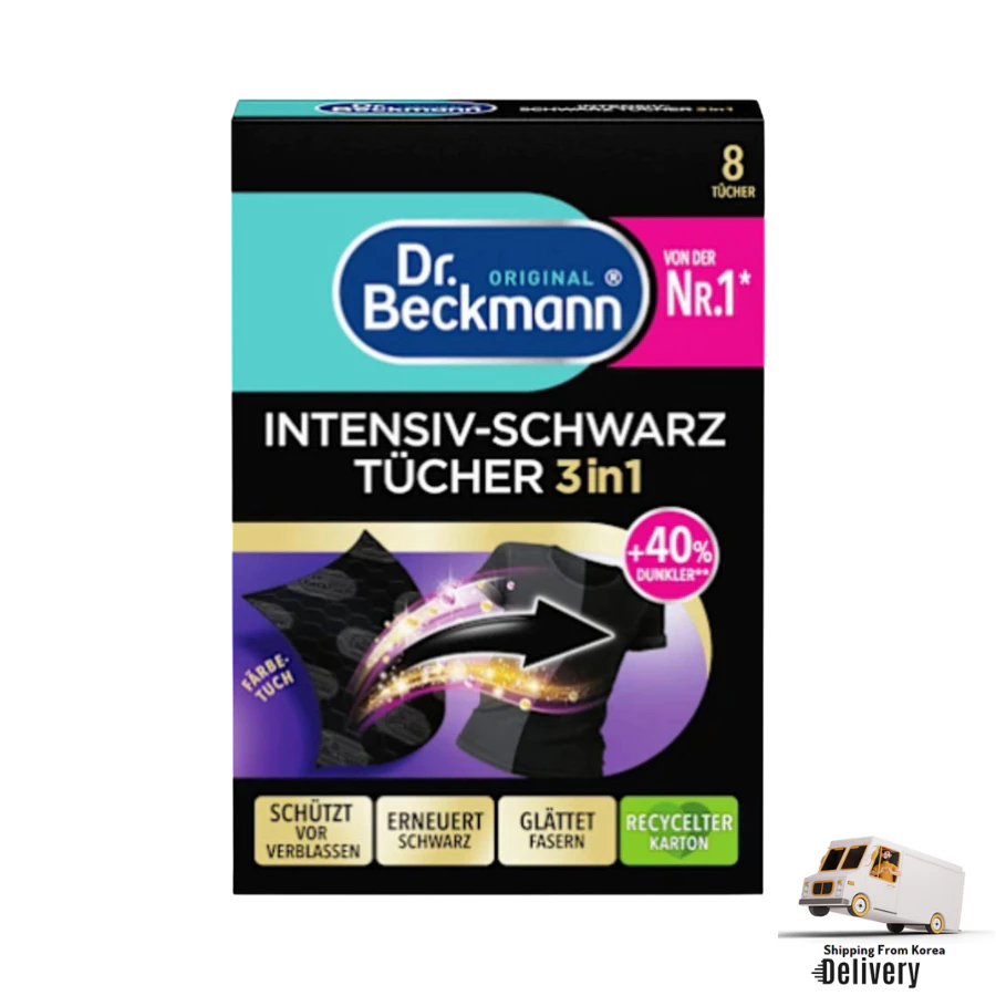 Dr Beckmann Panos Pretos Intensivos Para Fibras Pretas E Lisas Intensas 8 Folhas