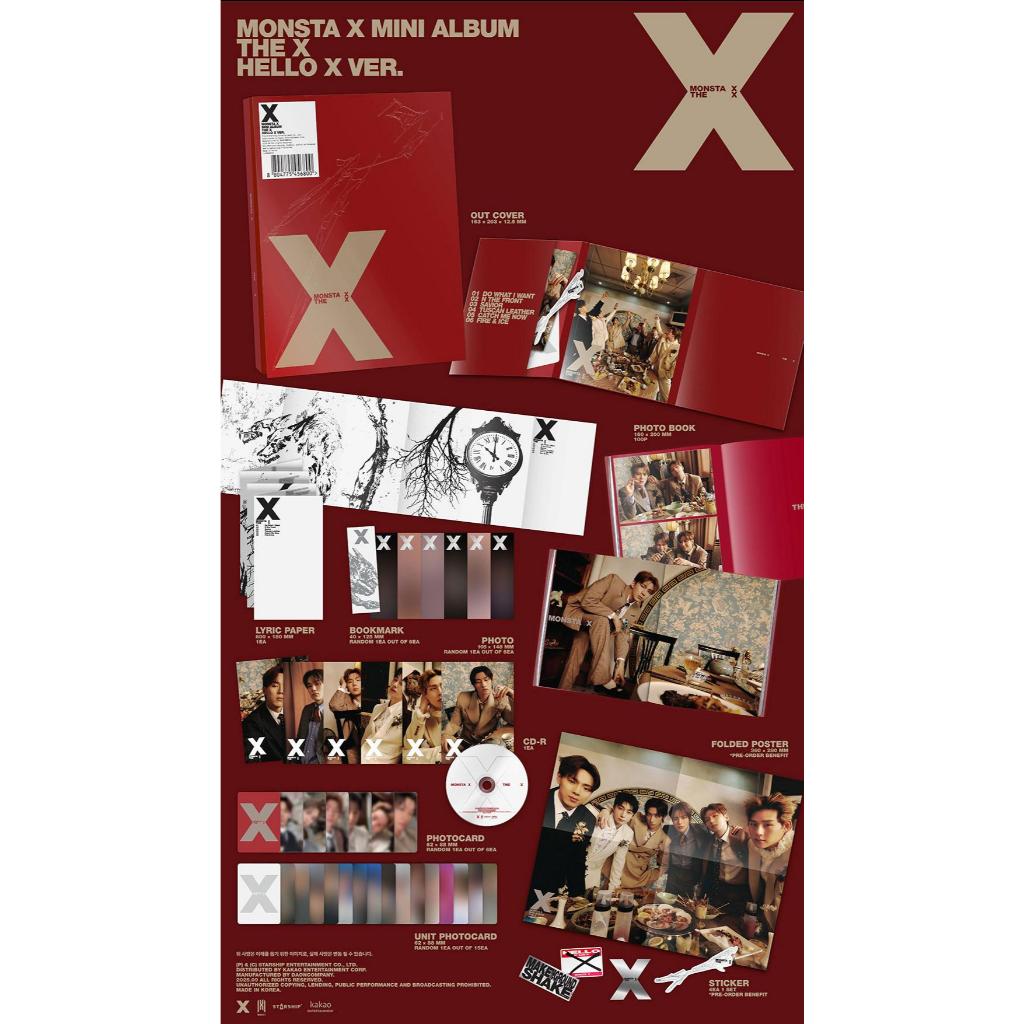 MONSTA X - MINI ALBUM [THE X] (UNKNOWN X VER./ UNDERDOG X VER