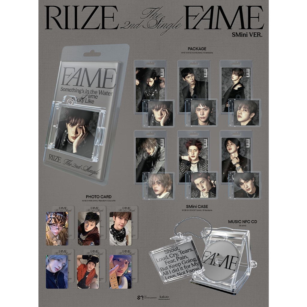 RIIZE 2nd Single Album - Fame (SMini Ver.) | Shopee Brasil