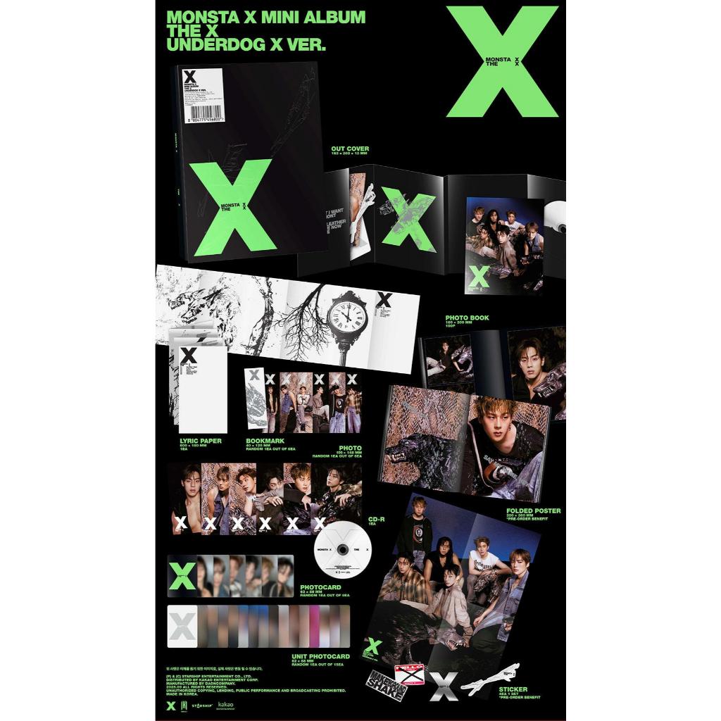 MONSTA X - MINI ALBUM [THE X] (UNKNOWN X VER./ UNDERDOG X VER