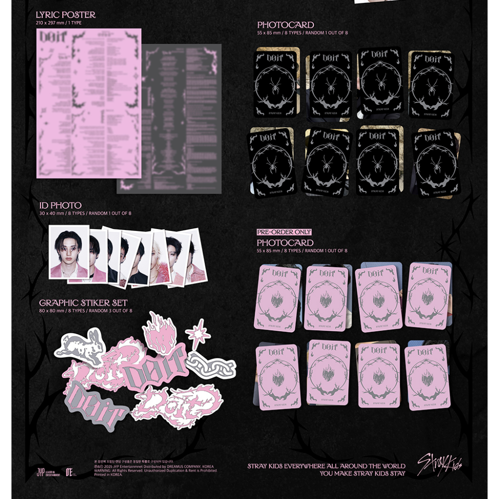 新品未開封 stray kids スキズ do it accordion 40枚 POB] (ACCORDION ver.) Stray Kids - SKZ IT TAPE [DO IT] Special