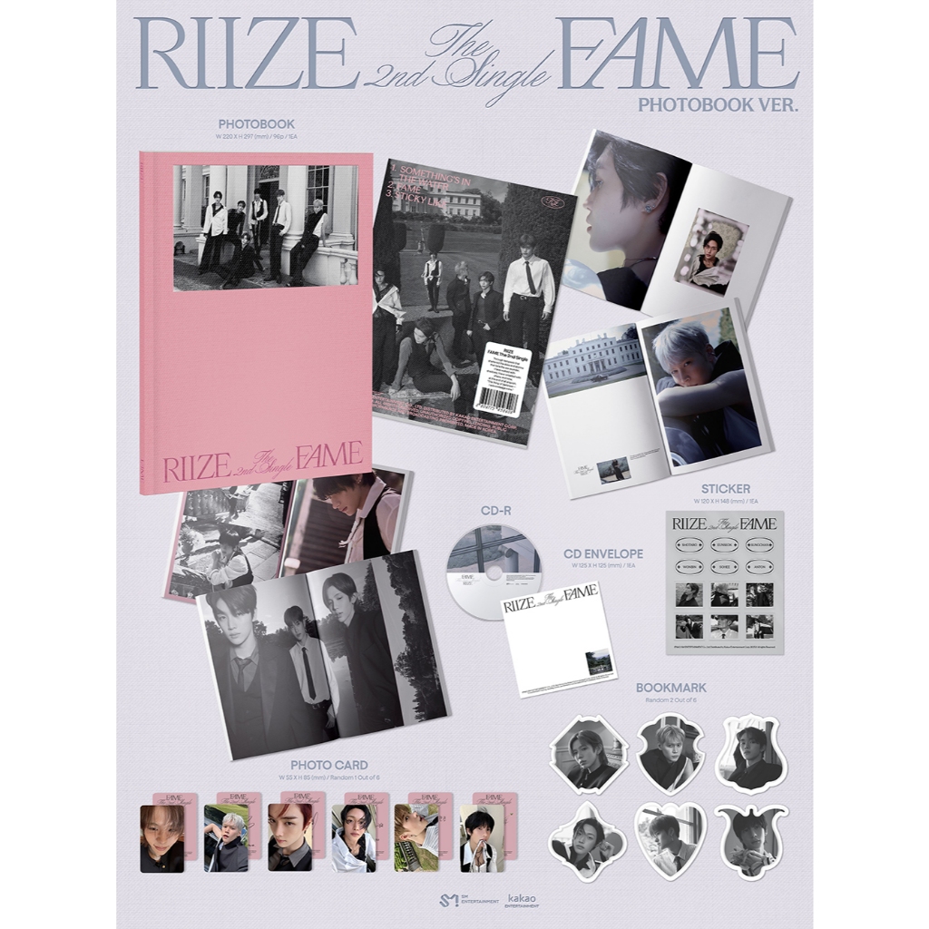 RIIZE Fame photobook 新品未開封　20冊 RIIZE 2nd Single Album - Fame (Photobook Ver.) | Shopee Brasil