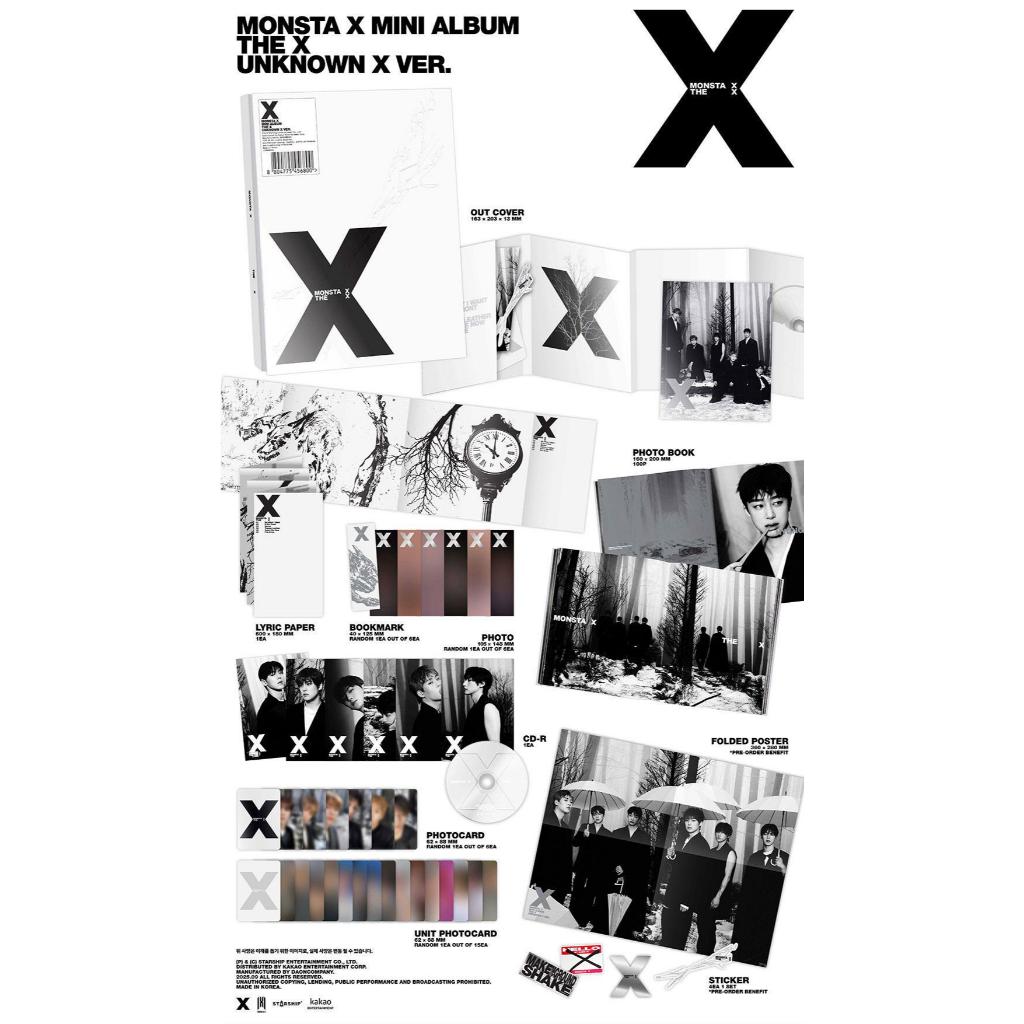 MONSTA X - MINI ALBUM [THE X] (UNKNOWN X VER./ UNDERDOG X VER