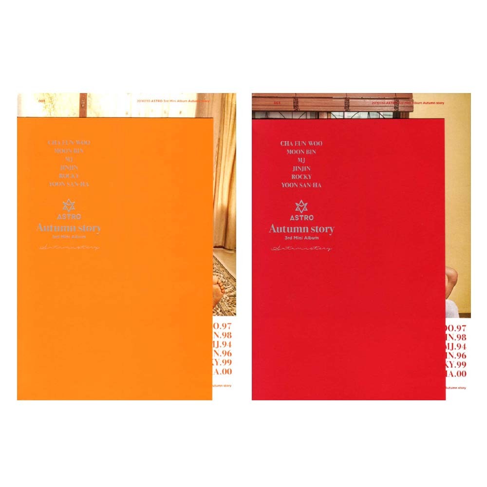 ASTRO AutumnStory2nd Album サイン入り ASTRO KPOP Autumn Story [Red Ver] 3rd Mini Album CD + Poster +