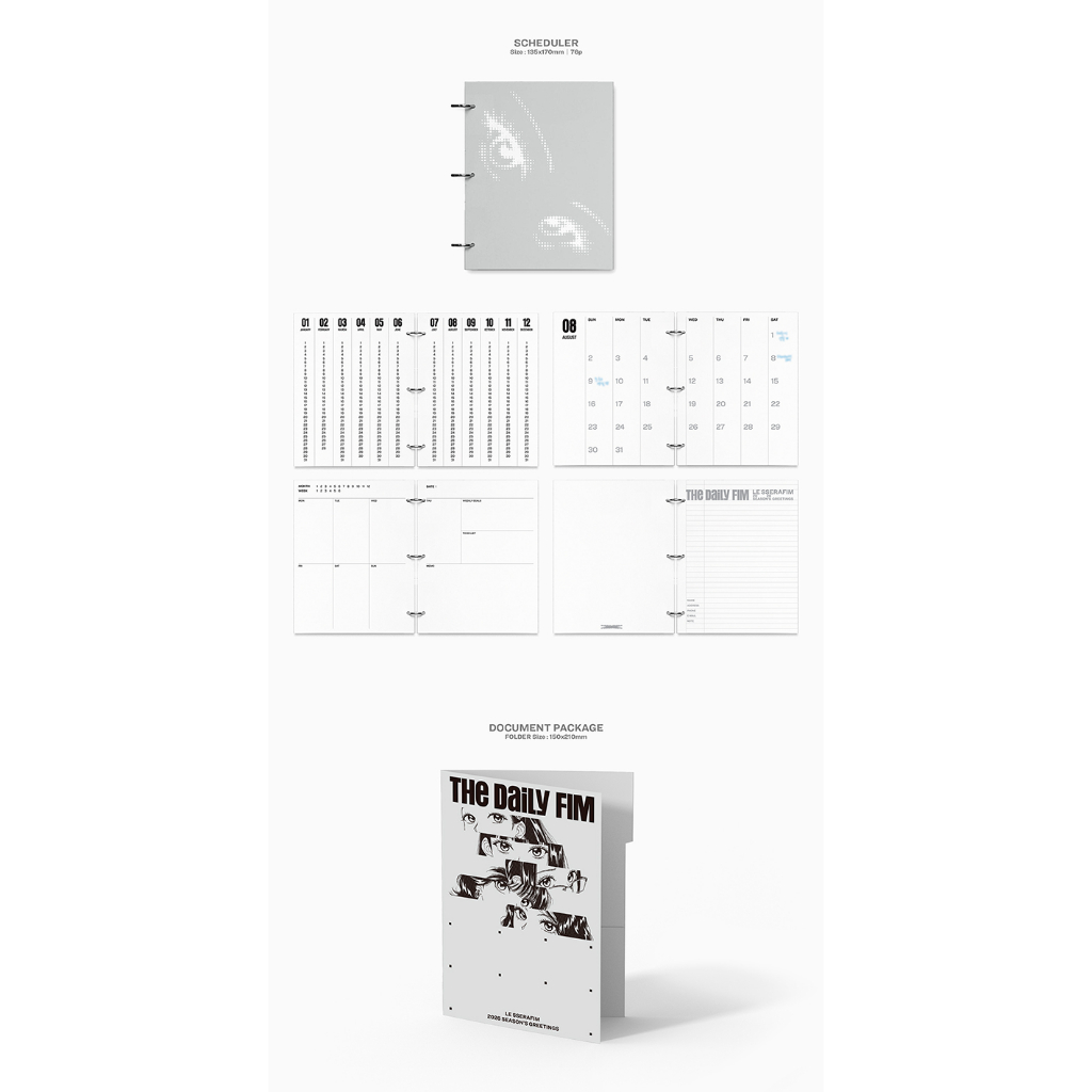 LE SSERAFIM 2026 SEASON'S GREETINGS THe DaiLY FIM | Shopee Brasil