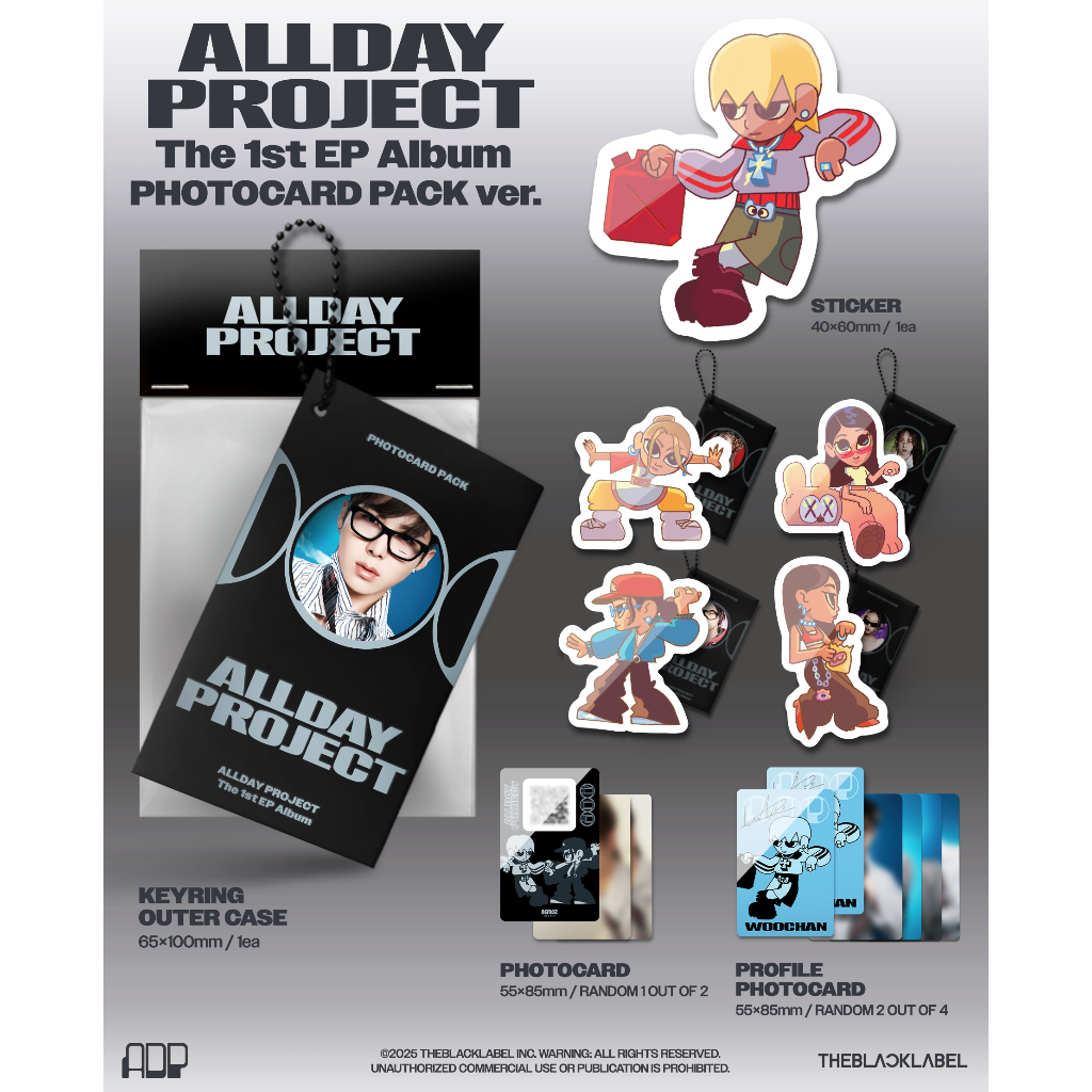 ALLDAY PROJECT - 1ST EP ALBUM (PHOTOCARD PACK Ver.) 5SET | Shopee