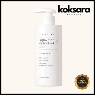 S.Nature Aqua Rice Cleansing Milk 280ml em Oferta na Shopee