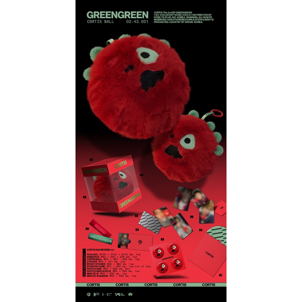 CORTIS Ball ver.) CORTIS [GREENGREEN] 2nd EP ALBUM (23rd Jul.2026