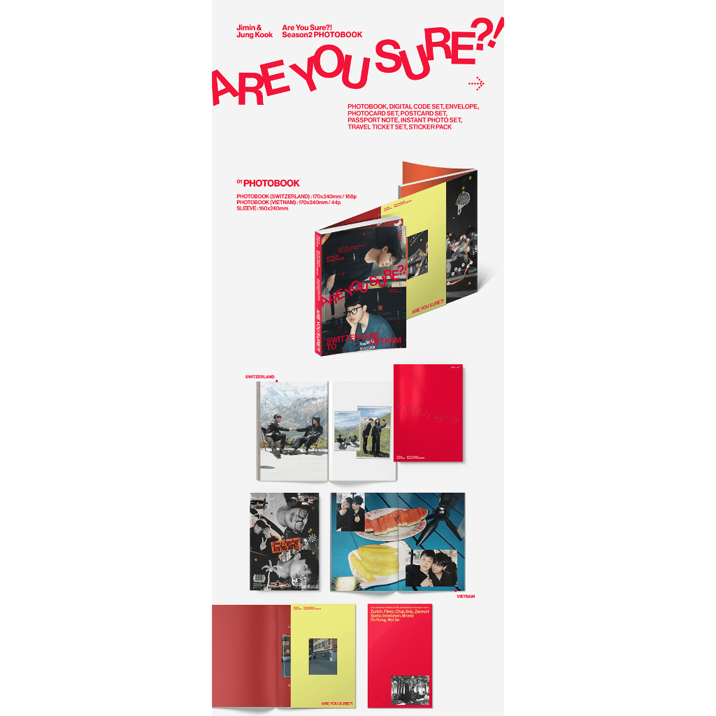 BTS) JIMIN X JUNGKOOK [Are you sure?! Season 2] PHOTOBOOK MD