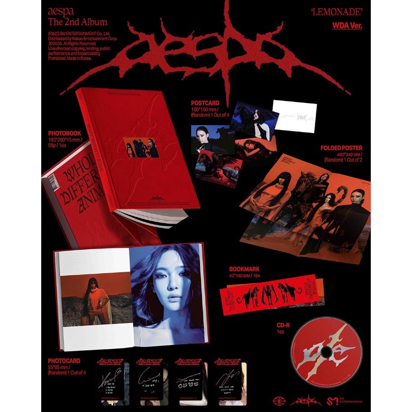 aespa 2nd Album [ LEMONADE ] WDA Ver. | Shopee Brasil