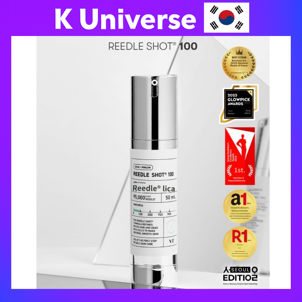 [K-Beauty] VT Reedle Shot 100 Serum 50ml Suave Pele Clara Look ...