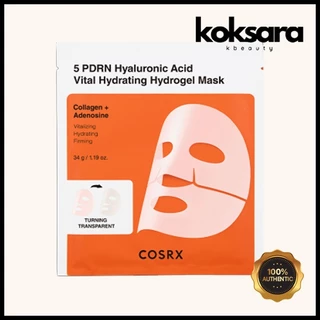Cosrx 5 PDRN Hyaluronic Acid Vital Hydrating Hydrogel Mask 34g 1ea, 3ea em Oferta na Shopee