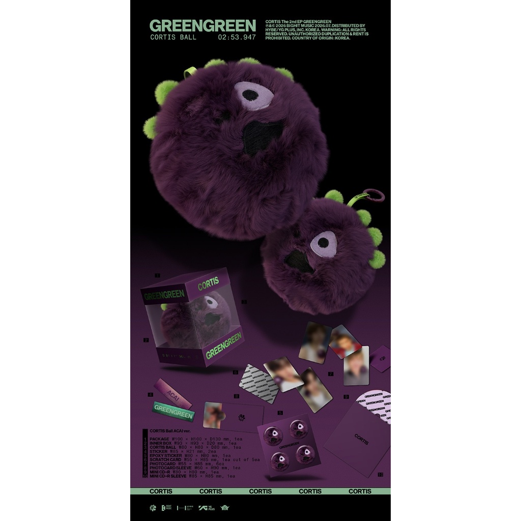 CORTIS Ball ver.) CORTIS [GREENGREEN] 2nd EP ALBUM (23rd Jul.2026