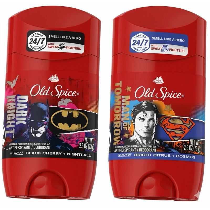 Old Spice Desodorante Edição DC Batman Dark Knith e Superman Man
