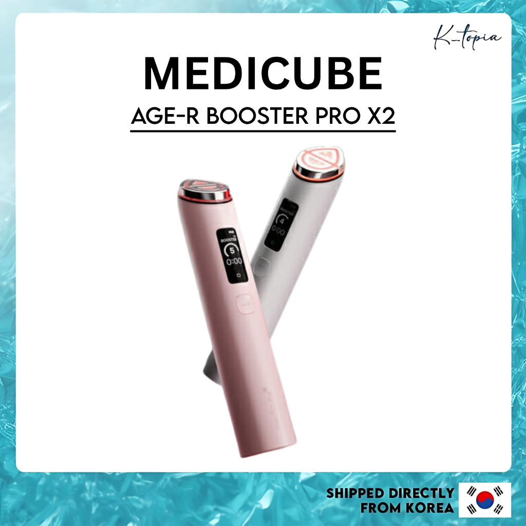 MEDICUBE AGE-R] Booster Pro X2 (Branco/Rosa) | Shopee Brasil