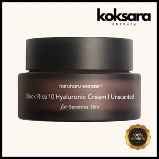 Haruharu Wonder Black Rice 10 Hyaluronic Cream I Unscented 50ml em Oferta na Shopee