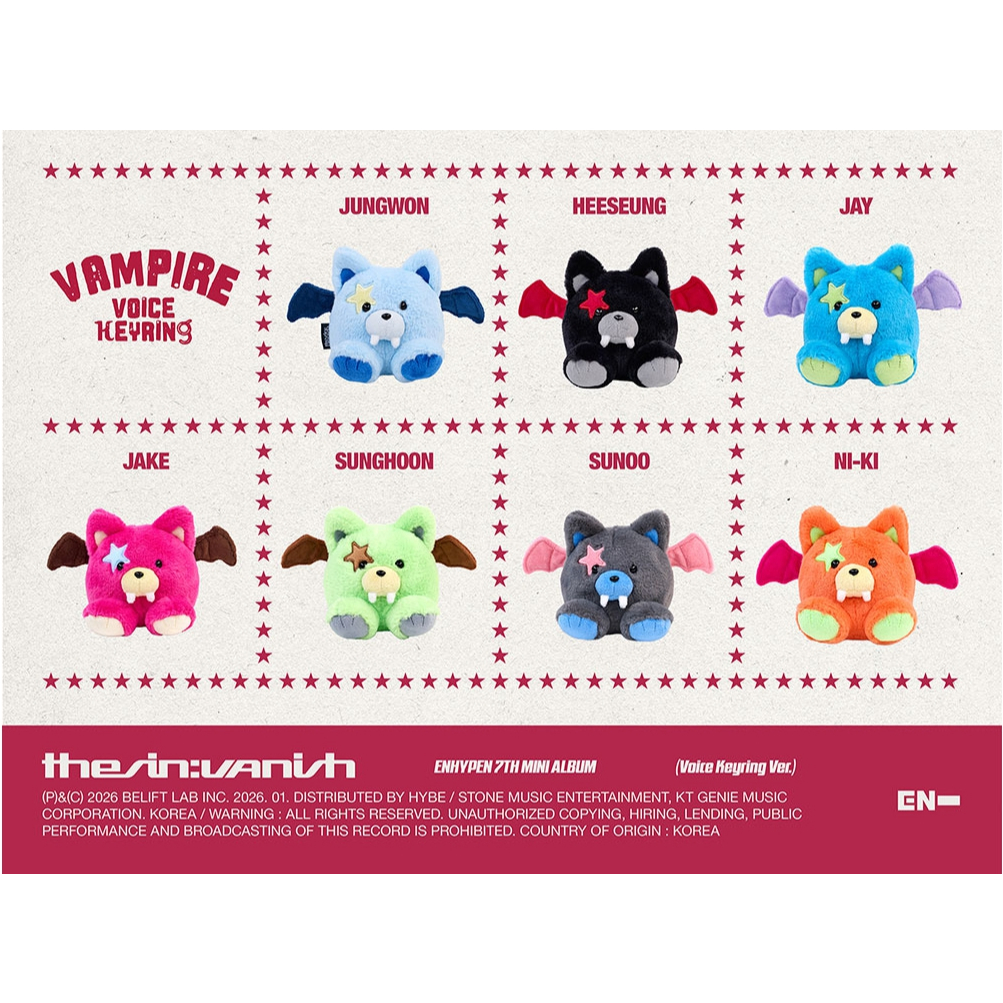 Voice Keyring Ver.) ENHYPEN [THE SIN : VANISH] 7th Mini Album