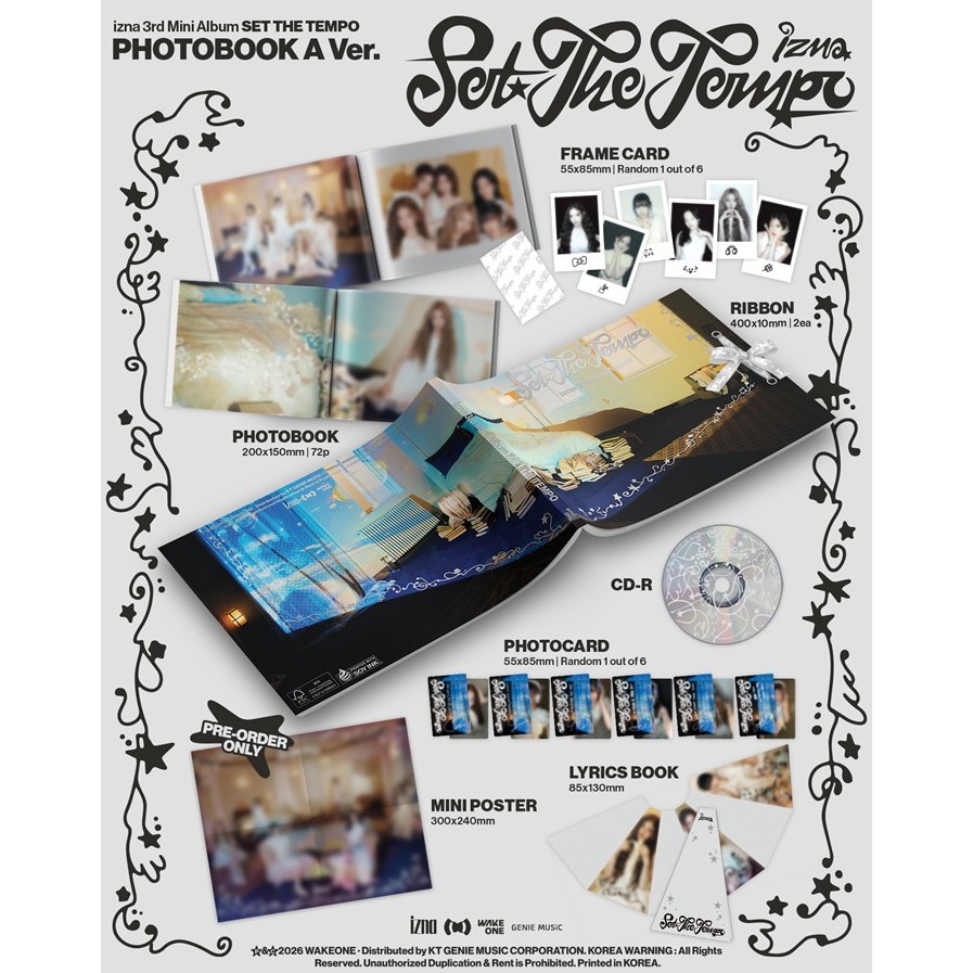 izna 3rd Mini Album [ SET THE TEMPO ] | Shopee Brasil
