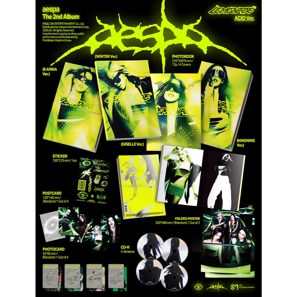 aespa 2nd Album - LEMONADE (ACID Ver.) | Shopee Brasil