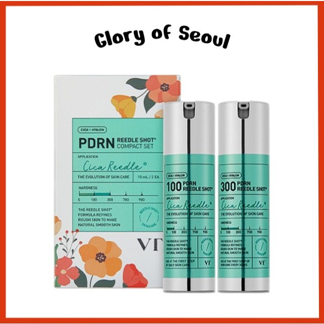 VT COSMETICS PDRN Reedle Shot Compact Set (100/10ml + 300/10ml