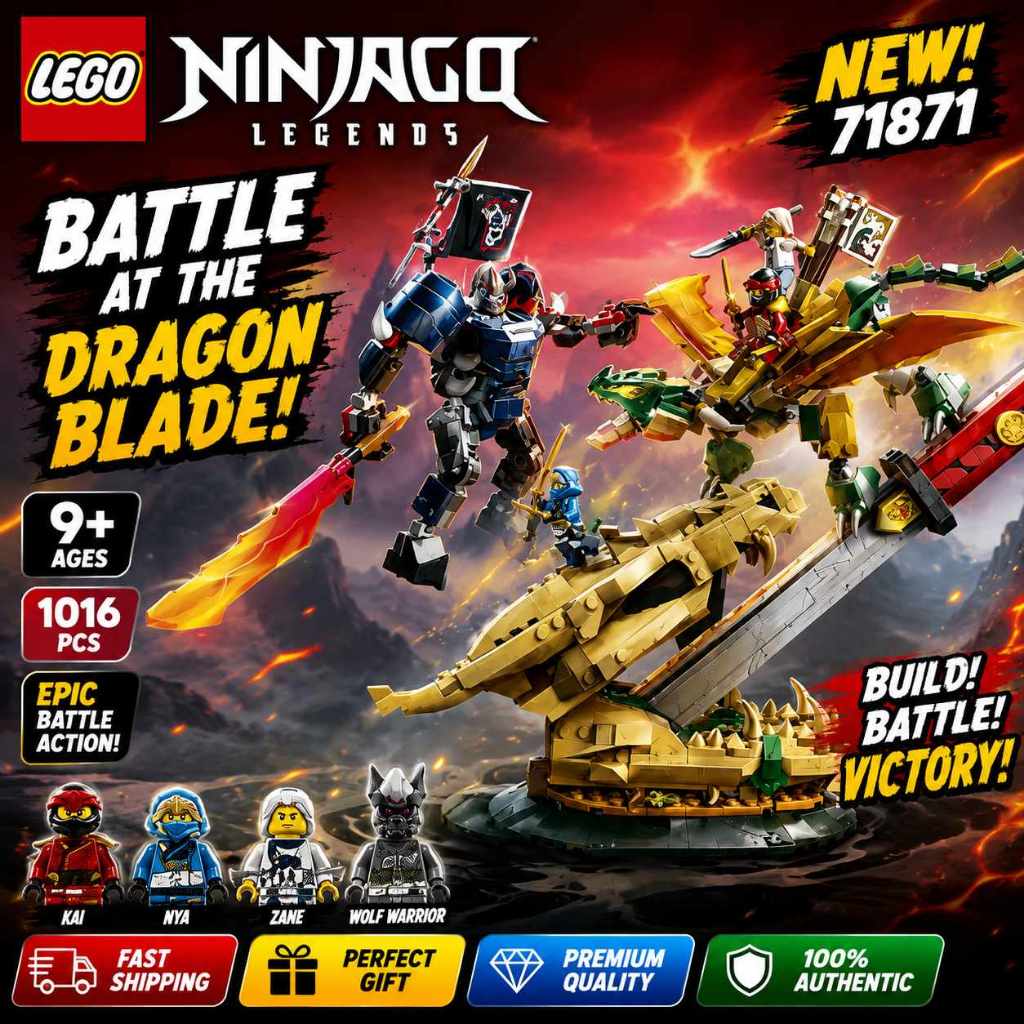 Benifit　e本体⑨ LEGO Ninjago Batalha No Dragão Lâmina 71871 Conjunto De Construção