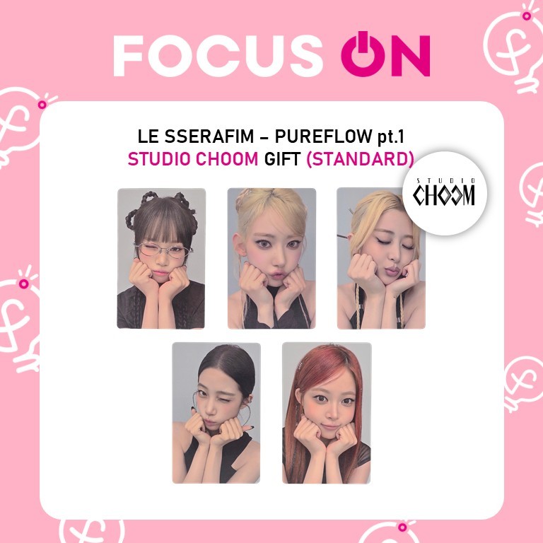 LE SSERAFIM STUDIO CHOOM PUREFLOW pt.1 PHOTOCARD | Shopee Brasil