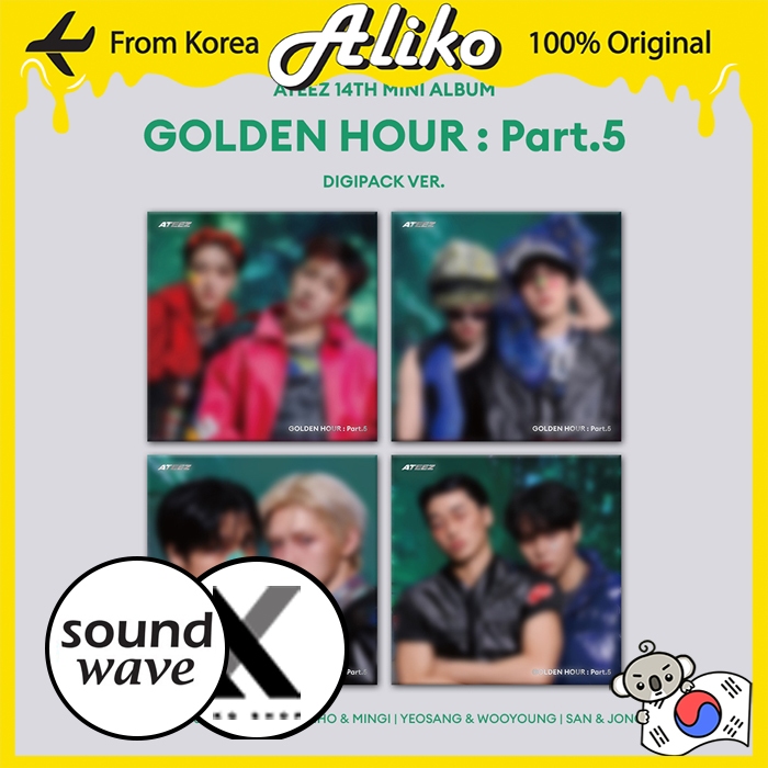 ATEEZ 14th Mini Album - GOLDEN HOUR : Part.5 (DIGIPACK UNIT VER