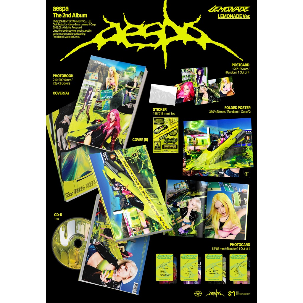 aespa 2nd Album - LEMONADE (LEMONADE Ver.) | Shopee Brasil