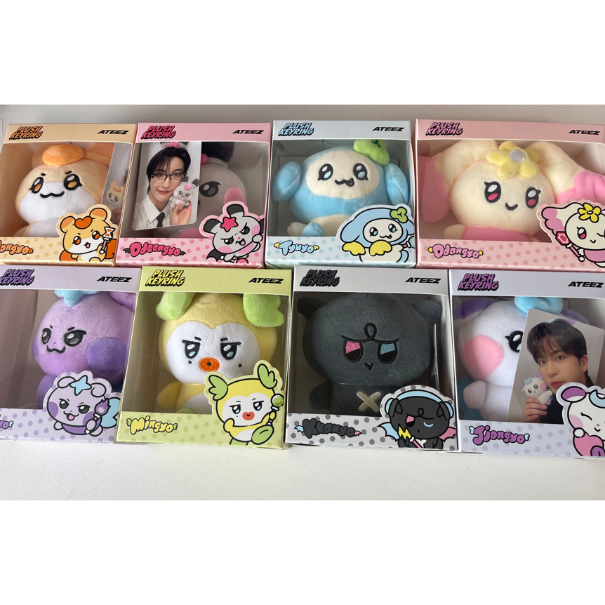 ATEEZ x LINEFRIENDS Oficial MIGHTEEZ Chaveiro De Pelúcia (+ Cartão ...