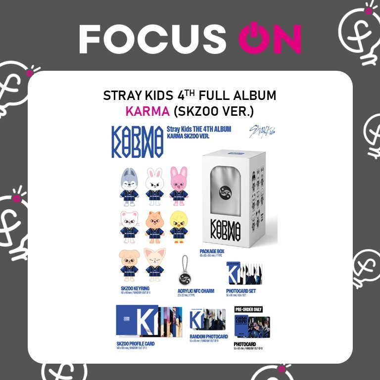 Straykids karma skzoo ver. フィリックス コンプセット STRAY KIDS SKZ 4TH FULL ALBUM 'KARMA' SKZOO VER. | Shopee Brasil