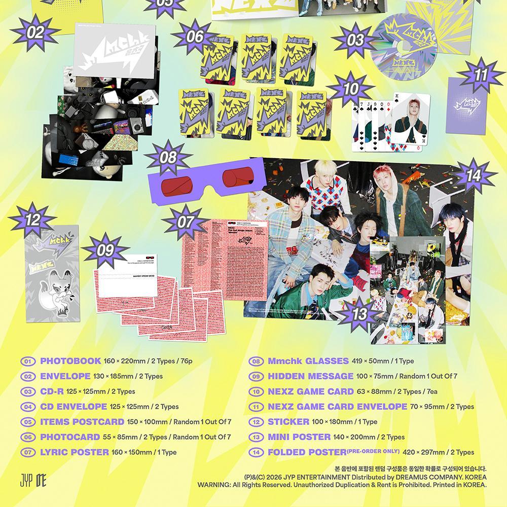 NEXZ The 2nd Single Album - Mmchk (Umm…ver. / Chk! ver.) | Shopee