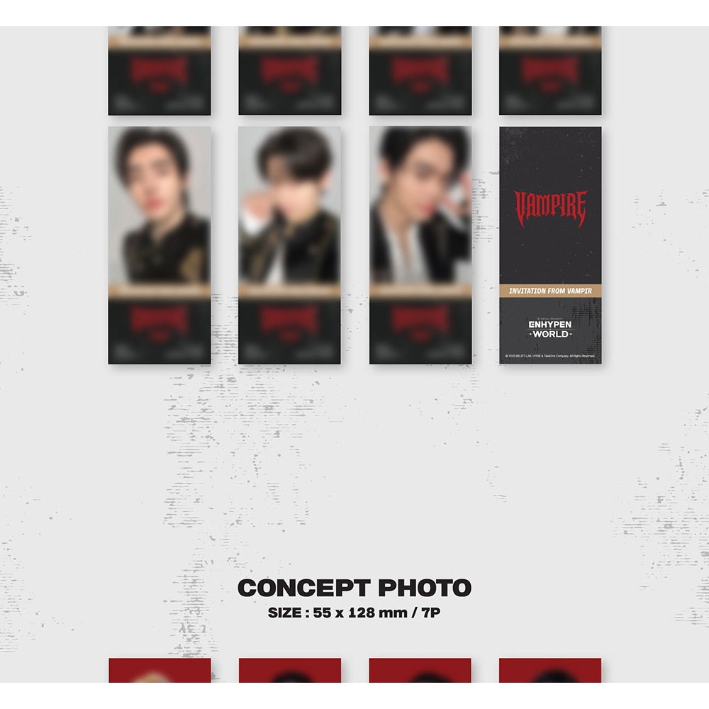 VAMPIRE BASIC ver.) ENHYPEN - WORLD COUPON CARD COLLECTION (20th
