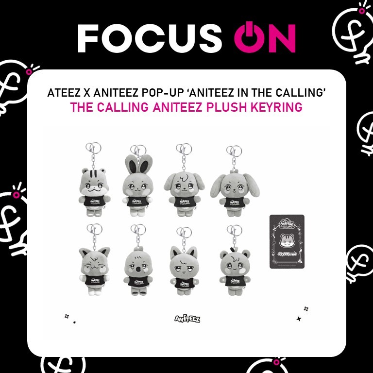ATEEZ POP-UP ANITEEZ IN THE CALLING MD PLUSH KEYRING, TINY PLUSH