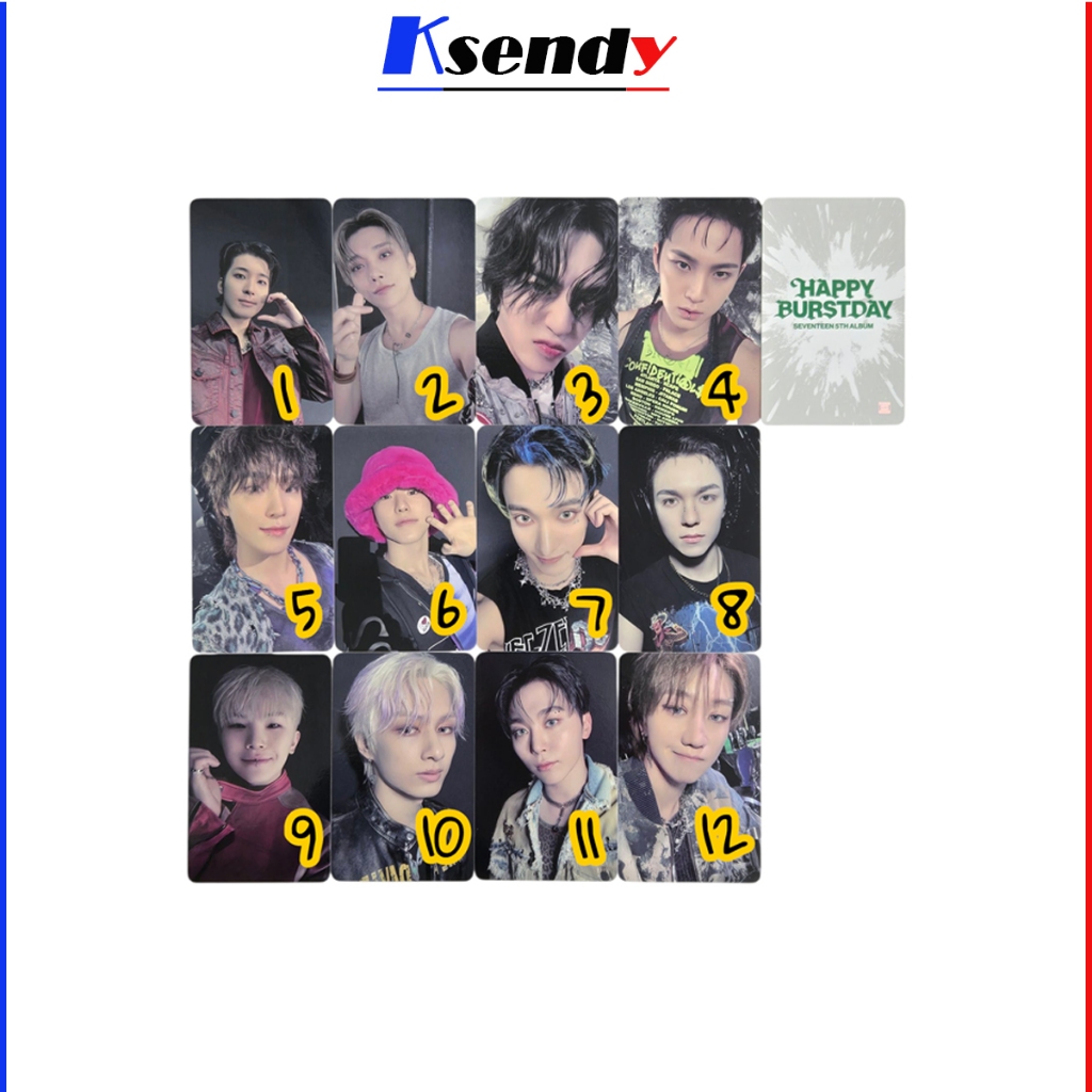 SEVENTEEN The8 ラキドロ LuckyDraw CARAT ZONE SEVENTEEN [ HAPPY BURSTDAY ] POP-UP Store Lucky Draw Photocard 1ea