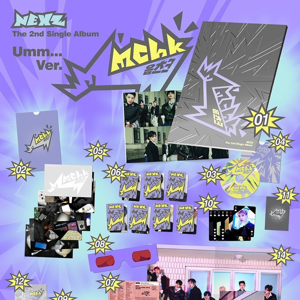 NEXZ The 2nd Single Album - Mmchk (Umm…ver. / Chk! ver.) | Shopee
