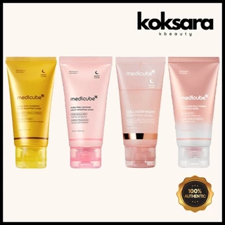 medicube collagen night wrapping mask large 75ml 4types / jelly brush em Oferta na Shopee