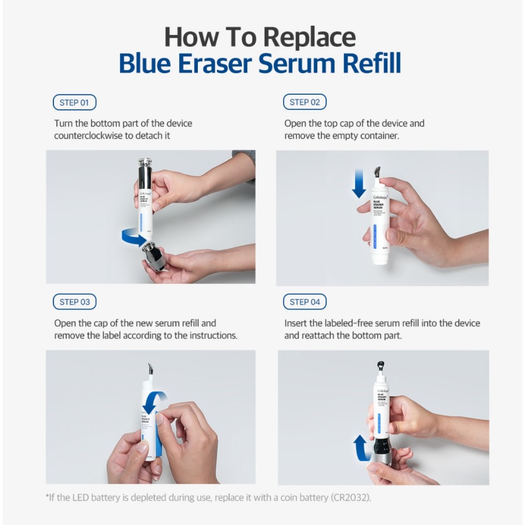 CELLOLOGY Sérum Blue Eraser 15ml – Com Ácido Mandélico e
