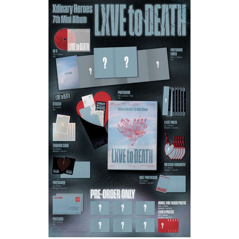 Xdinary-Heroes 7th Mini Album [ LXVE to DEATH ] | Shopee Brasil