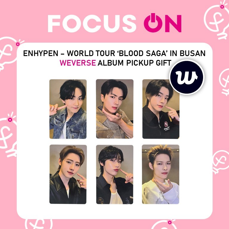 ENHYPEN BLOOD SAGA IN BUSAN Album Pickup Photocard | Shopee Brasil