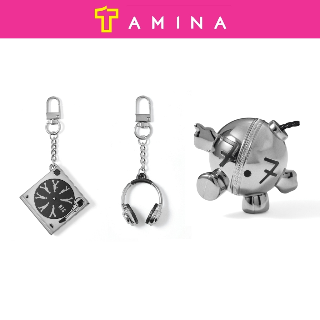Ready Stock) BTS Arirang Turntable Keyring, Headphones Keyring