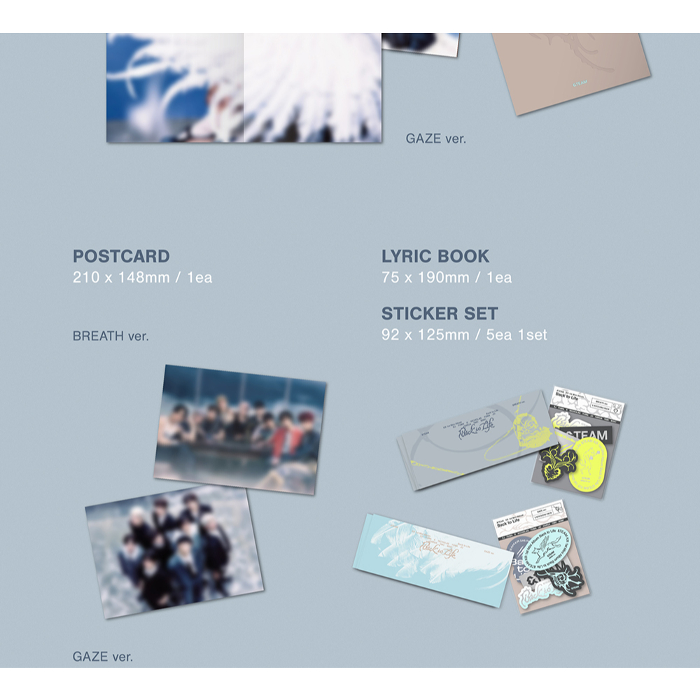 &TEAM K Back To Life トレカ BREATH ver.セット POB] (BREATH / GAZE ver.) &TEAM [Back to Life] KR 1st Mini Album