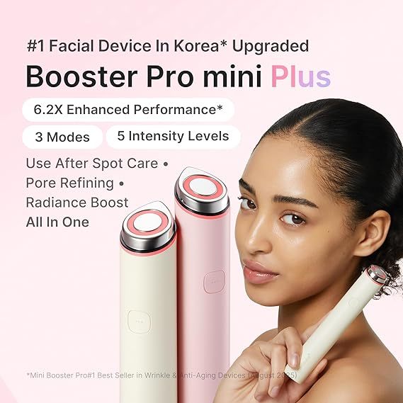 Medicube Age-R Booster Pro Mini Plus (Pink / Ivory) | Shopee Brasil