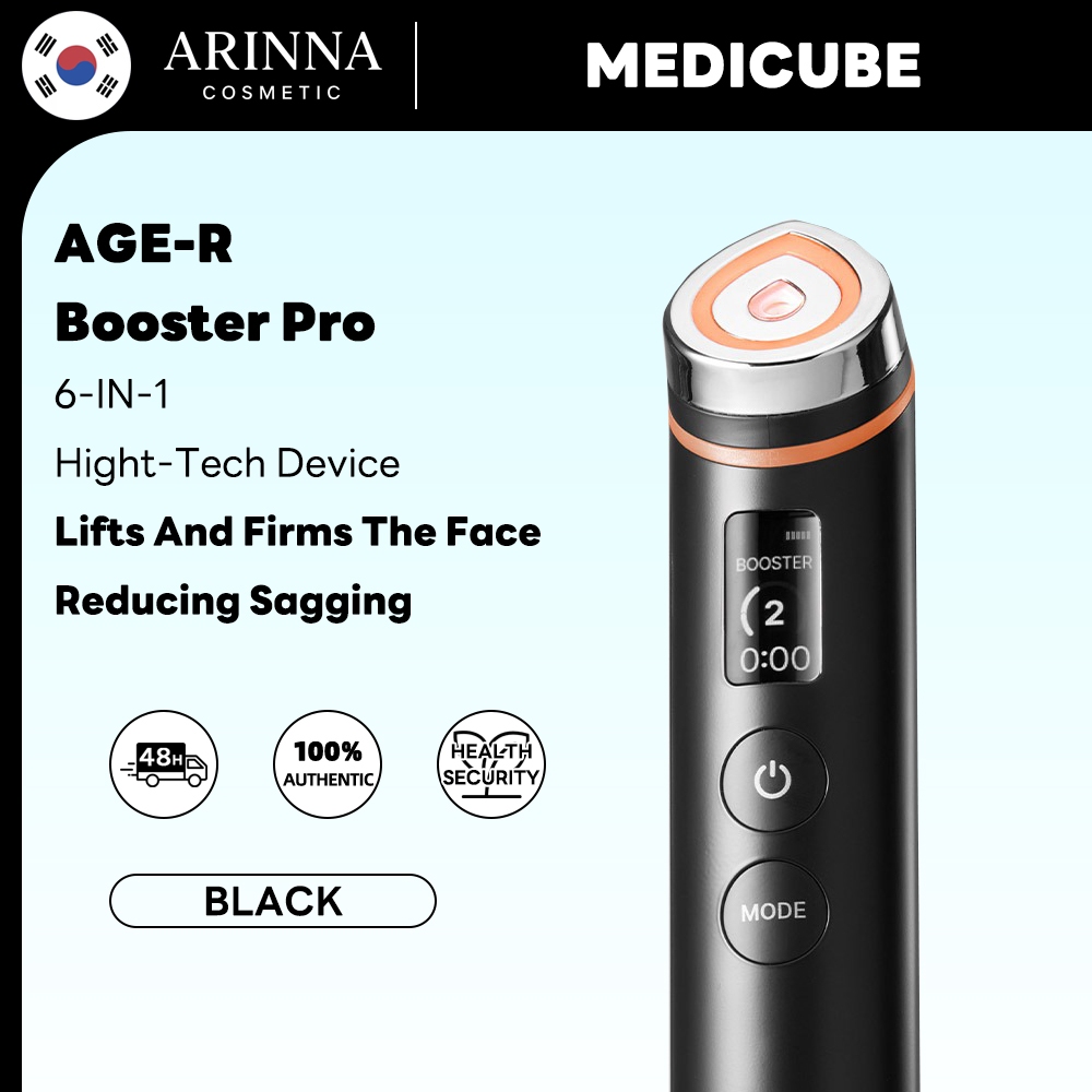 Medicube] AGE-R Booster Pro Rosa/Amarelo/Preto | Shopee Brasil