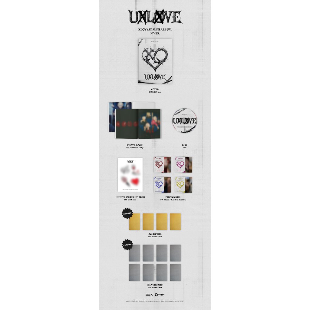 POB] XLOV - 1ST MINI ALBUM [UXLXVE] | Shopee Brasil