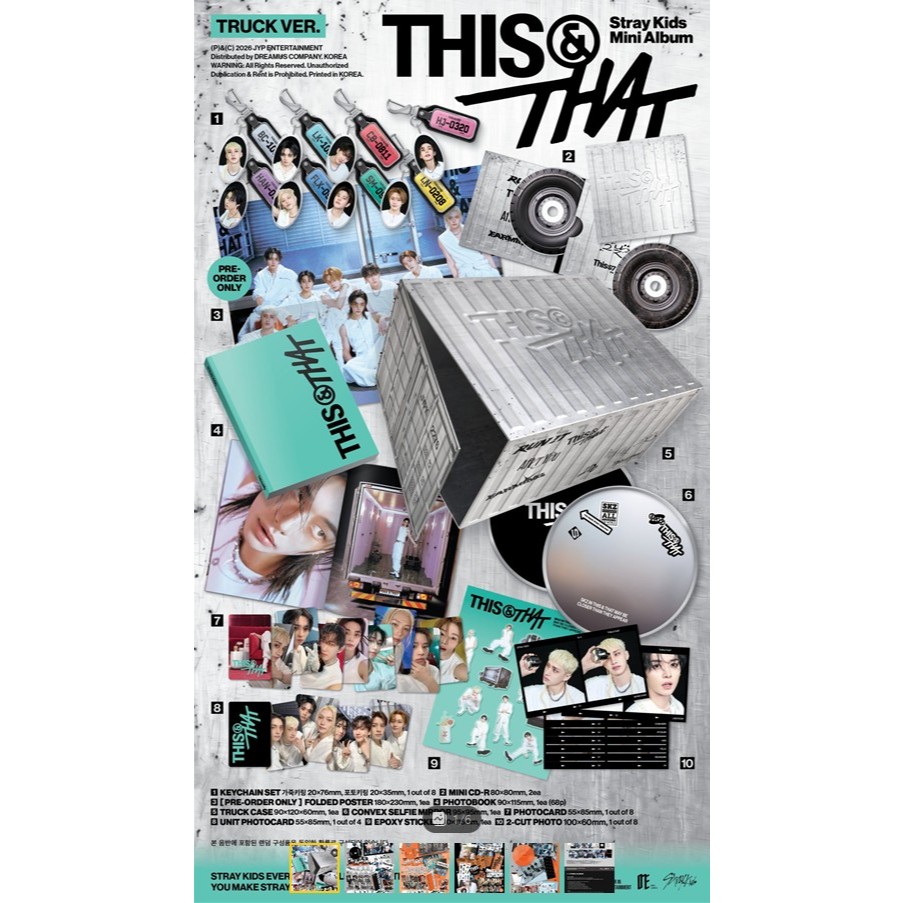 Stray Kids 10th Mini Album [ THIS&THAT ] Truck Ver. | Shopee Brasil