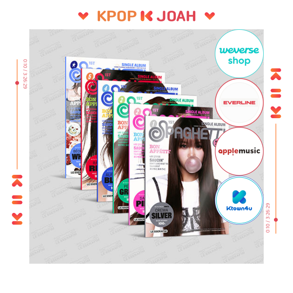 POB](COMPACT ver.) LE SSERAFIM [SPAGHETTI] 1st SINGLE ALBUM (24th