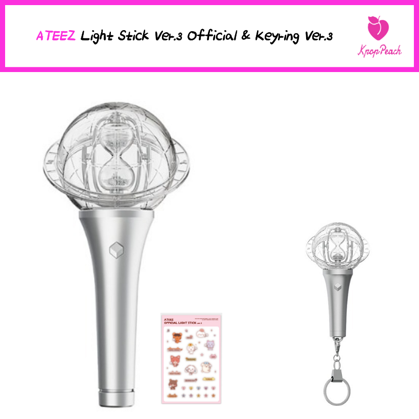 Pronta Entrega] Light Stick Oficial ATEEZ Ver.3 & Chaveiro Ver.3
