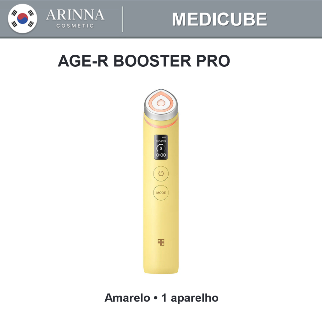 Medicube AGE-R Booster Pro 6 em 1 | Aparelho Facial Preto, Rosa ou